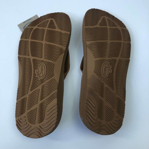 Chaco Classic Leather Flip Flop Thong Men's Size 7 Podiatrist Approved Tan - Picture 12 of 12